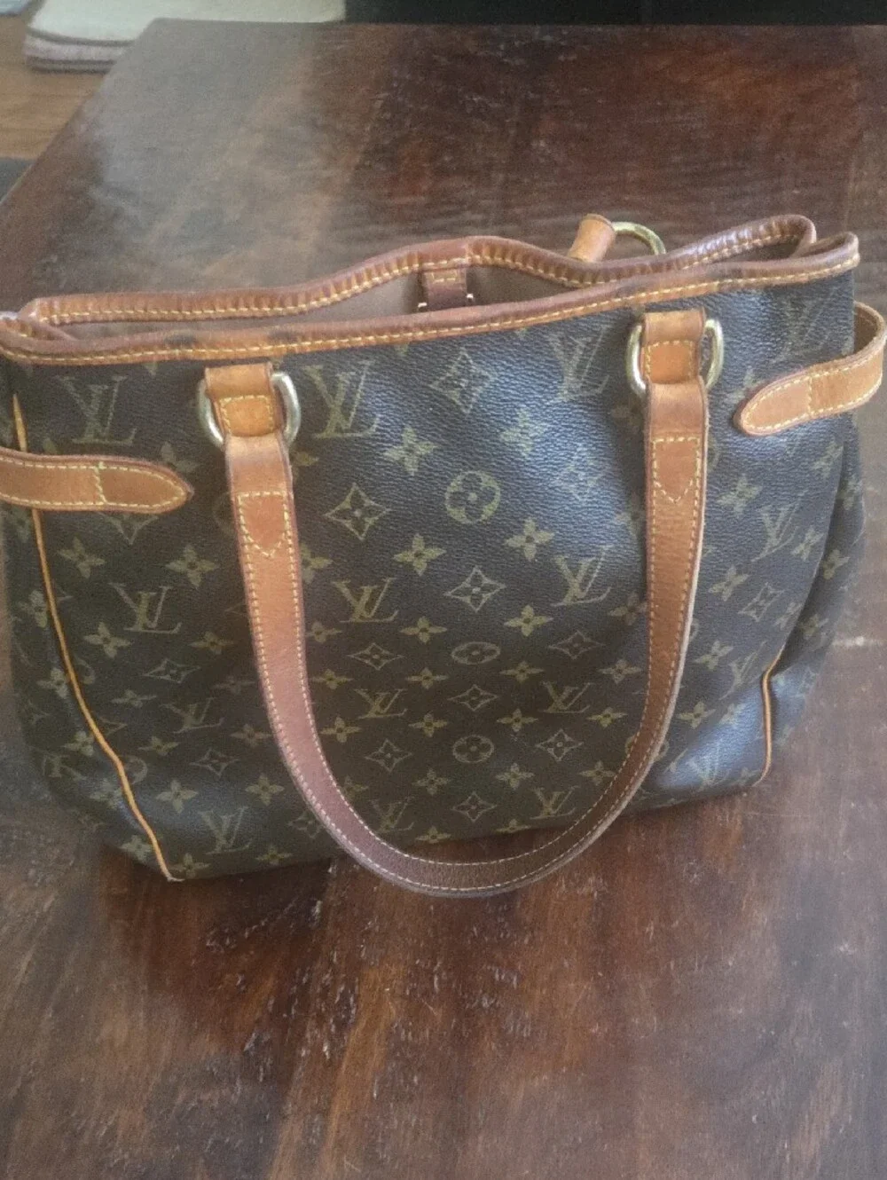 Louis Vuitton Monogram Canvas Tote in Brown and Tan